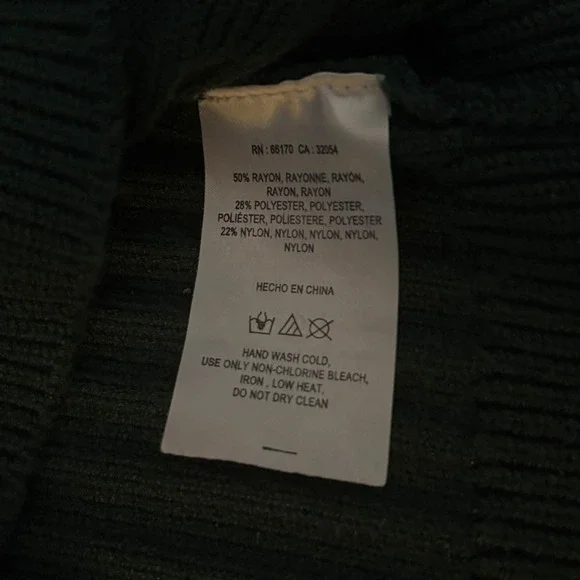 Saturday Sunday Dress XS Sweater Knit Ribbed‎ Anthropologie Hoodie Green Holiday - Picture 6 of 8